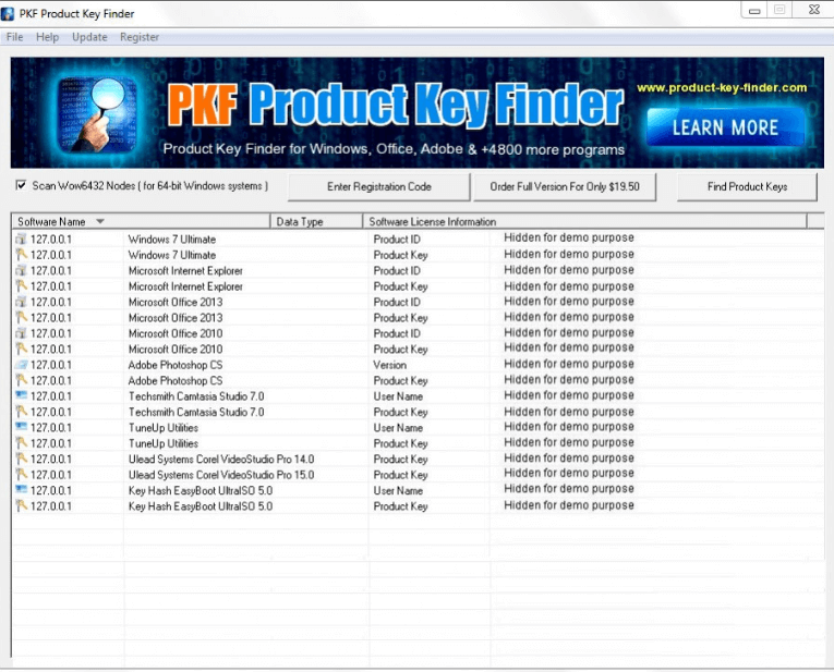 pkf product serial key finder software