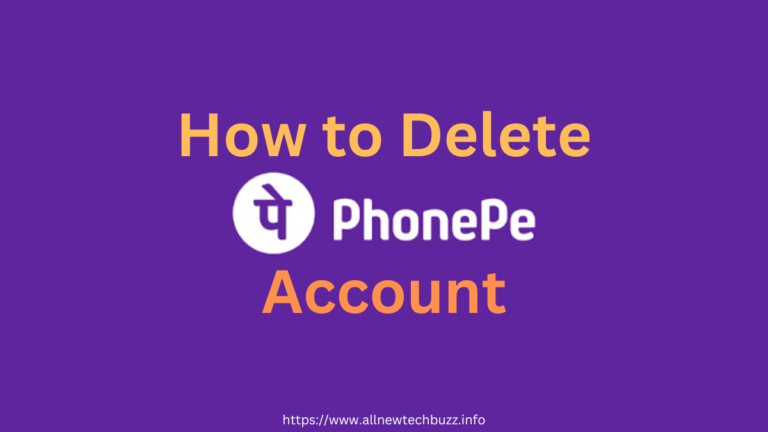 how to delete phonepe account